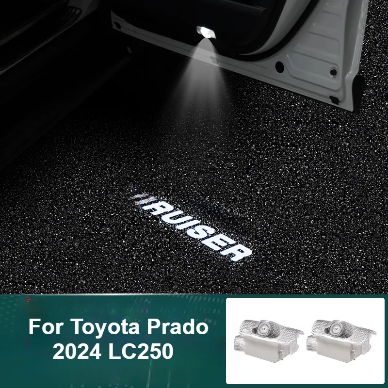 

Car Door Welcome Light HD Led Projector Lamp Courtesy Lights for Toyota Prado 2024 LC250 Interior Decoration Accessories