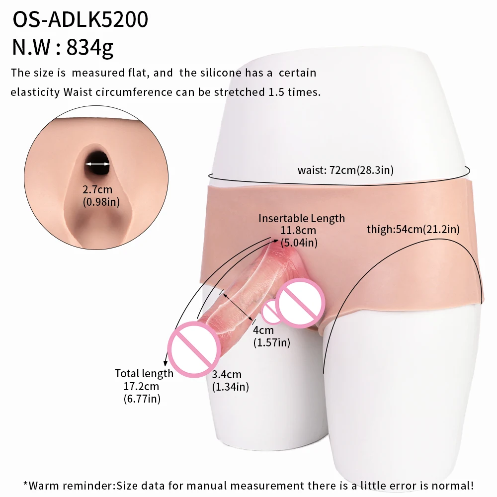 LEZEE سيليكون القضيب كم حزام على دسار السراويل جوفاء دسار غمد لينة Werable كم ديك توسيع الجنس لعب للرجال