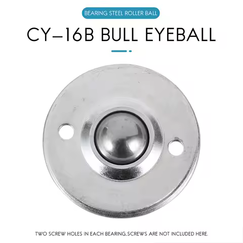 BAAU 6Pcs CY-16B 5/8-Inch Bearing Steel Roller Ball Flange Conveyor Transfer Unit