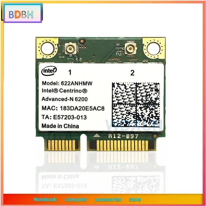 Оригинальный адаптер BD 622ANHMW 622AN, двухдиапазонный (2.4G/5G), Mini PCI-E, 300 Мбит/с, беспроводной Wi-Fi адаптер для карт Intel 6200, 6200AN, 6200agn