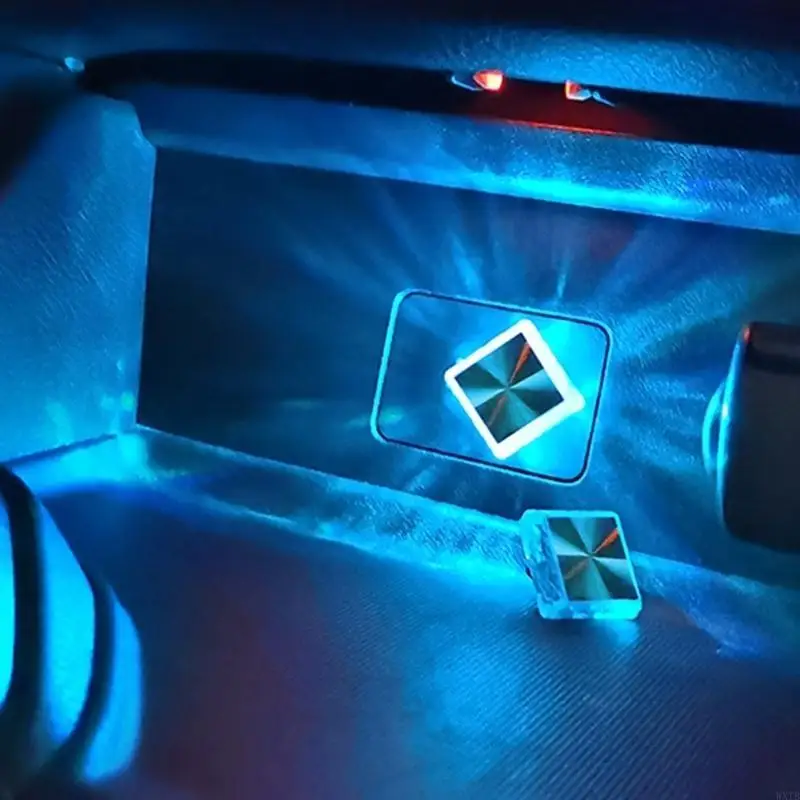 Светодиодный тип C лампа для отделки интерьера автомобиля несколько цветовых ночных освещений с сенсорными переключателями и 4