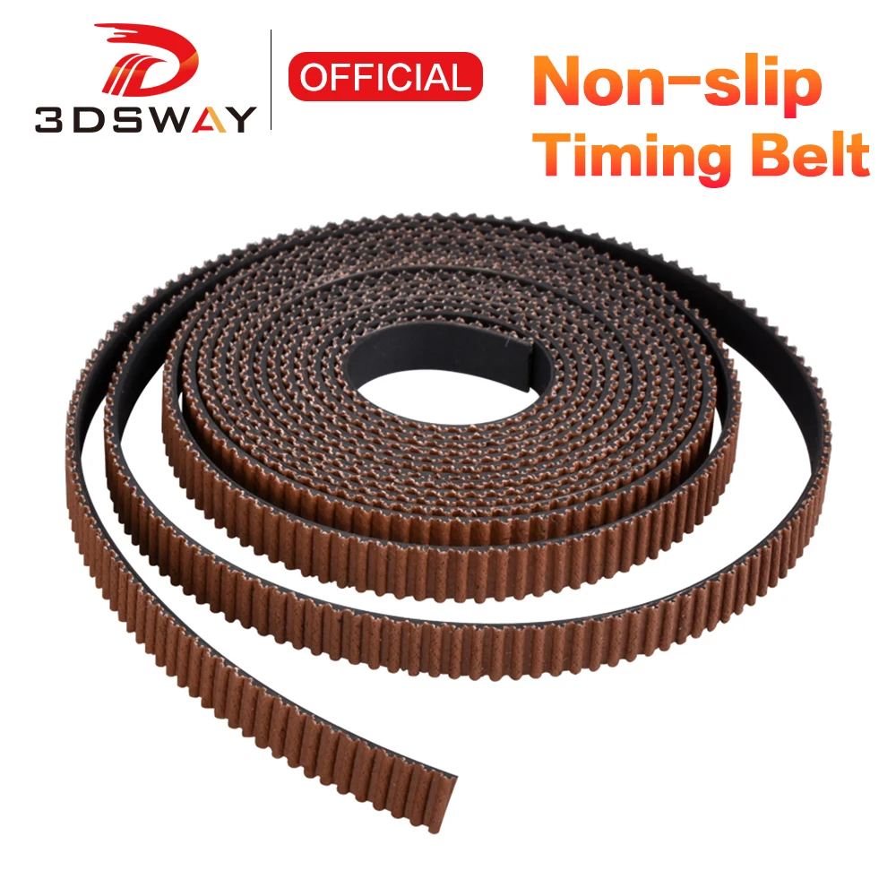 3DSWAY High Quality 2GT Anti-skid Open Timing Belt Wear Resistant gt2 Non-slip Synchronous Belt Width 6mm for 3D Printer Parts