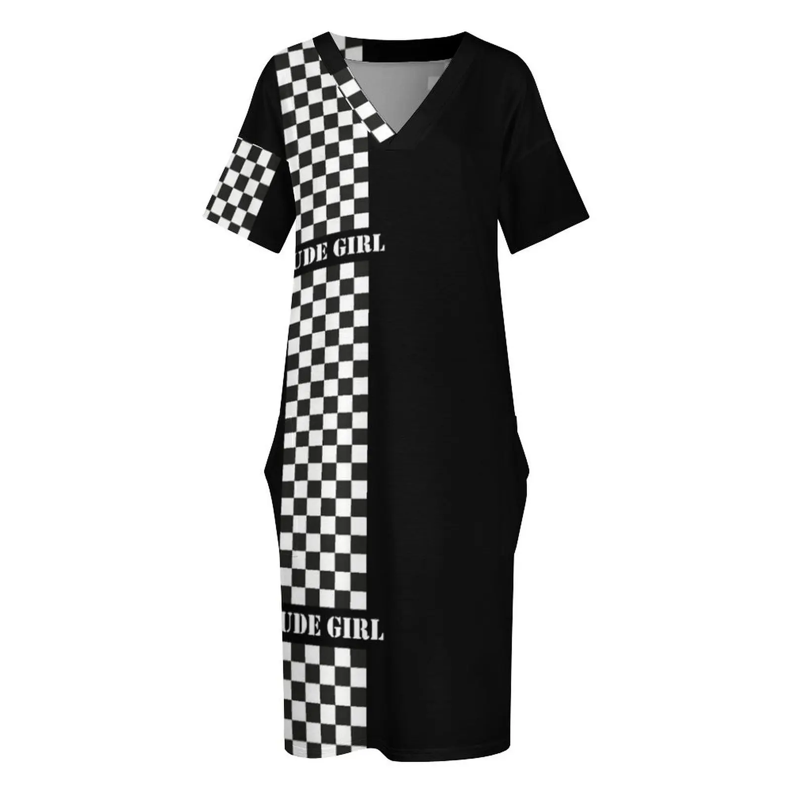 Rude Girl - Two Tone Loose Pocket Dress clothing women summer 2025 summer dress women 2025