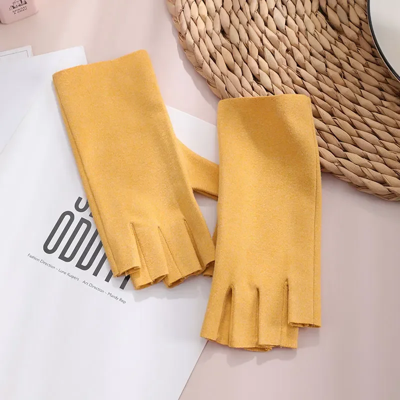 Breathable Spring Autumn Gloves Thin Short Half Finger Bike Gloves Men/Women Tight Fitness Summer Sports/Driving/Biking Gloves