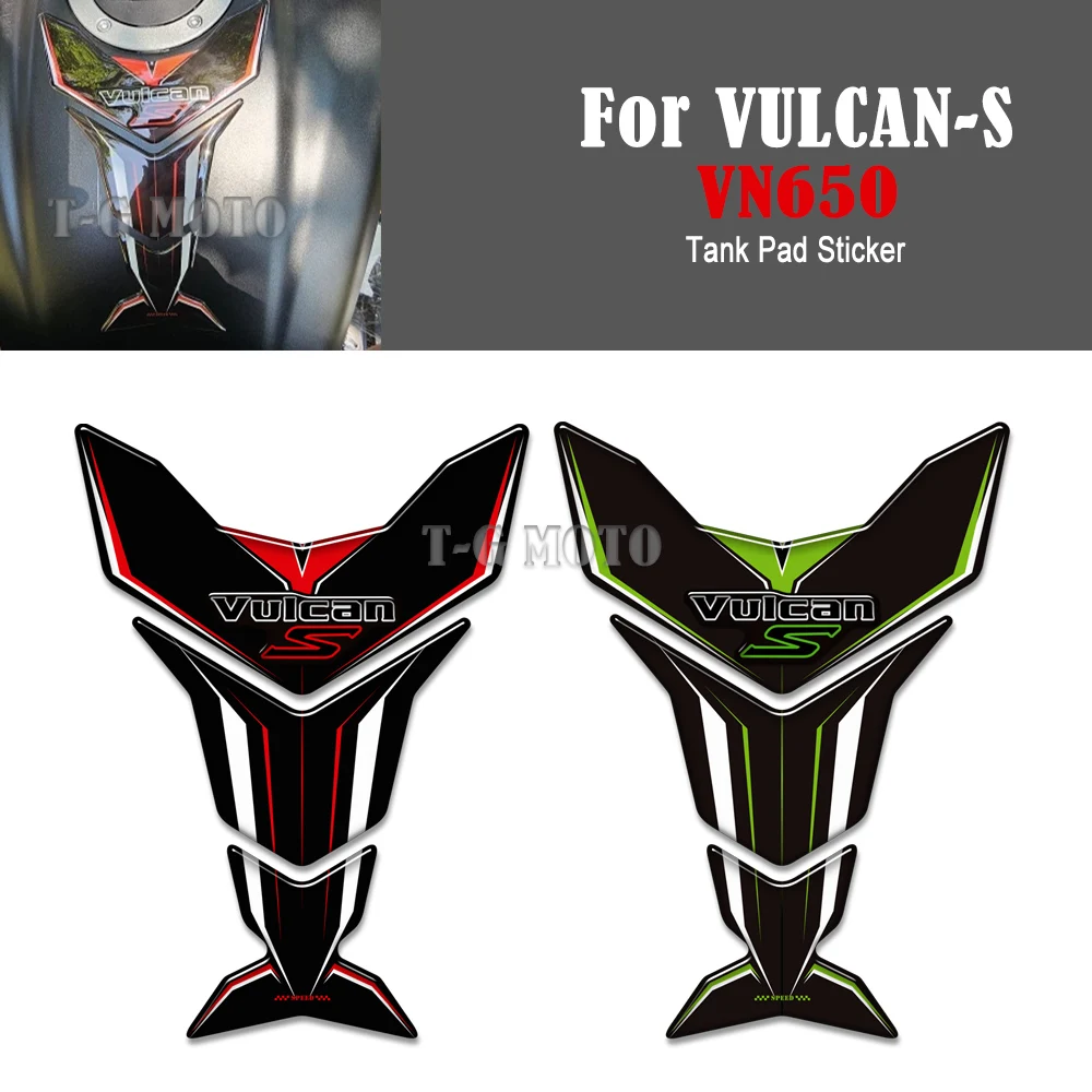 

VULCANS VN650 Motorcycle Fuel Tank Pad Stickers Tankpad Protector Decals For Kawasaki VULCAN-S VULCAN S 650