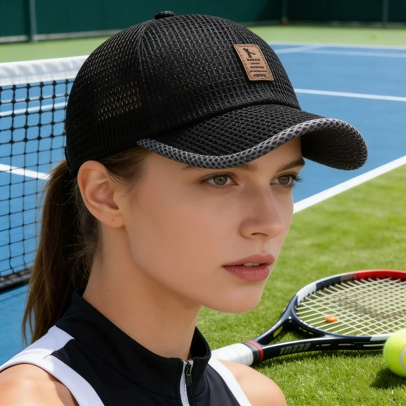 

Breathable Mesh Quick Drying Golf Baseball Cap Letter Printed Anti-UV Tennis Sports Running Sunhat Outdoor Unisex Summer Visors