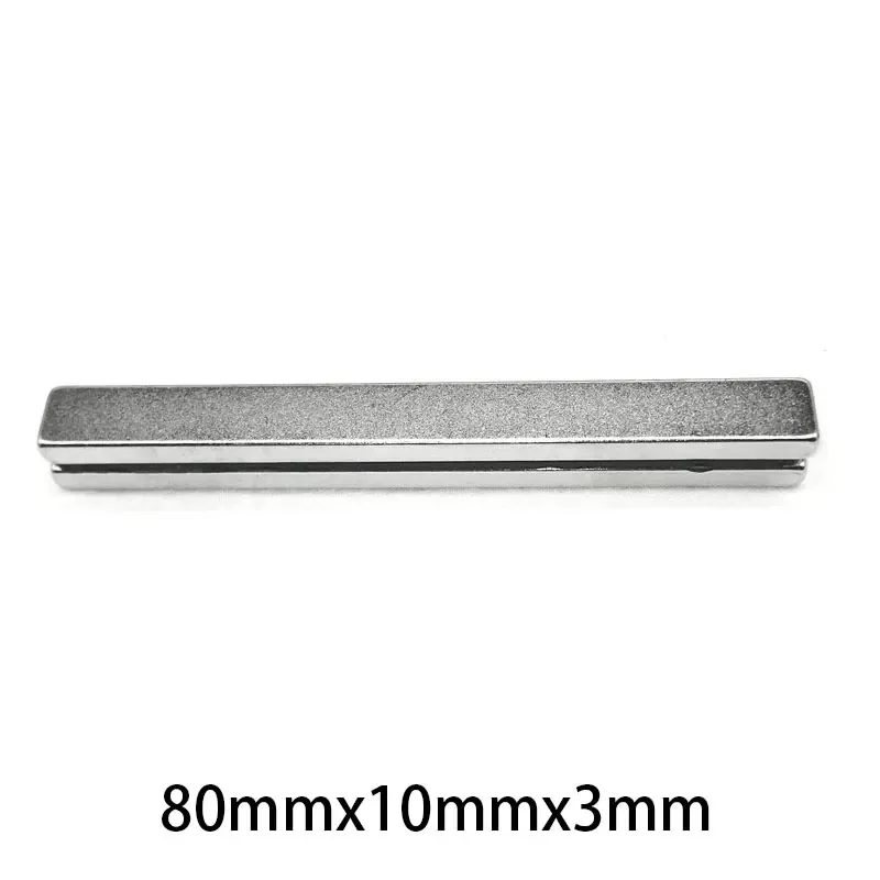 N35 80x10x3mm  80x10x5mm Rectangle Square Neodymium Bar Block customised  Strong Magnets Rare Earth Magnets Search Magnetic