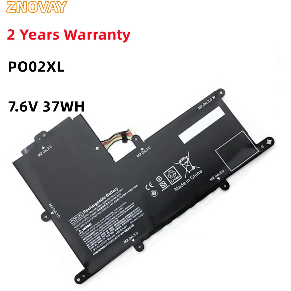 

ZNOVAY PO02XL 7.6V 37WH Laptop Battery HP Stream11-R015WN 11-R014WM HSTNN-DB7G