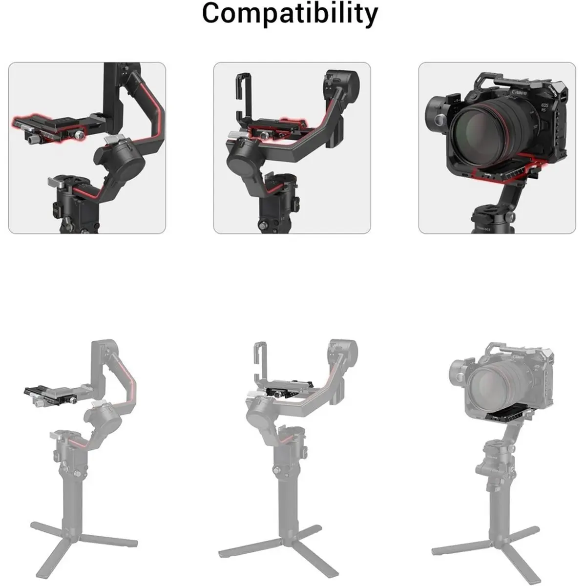【MUST-HAVE LIST】 1pc Suitable for 5 4 4 Pro RS3 Gimbal Quick Release Board, Anti Drop Design, Quick Locking