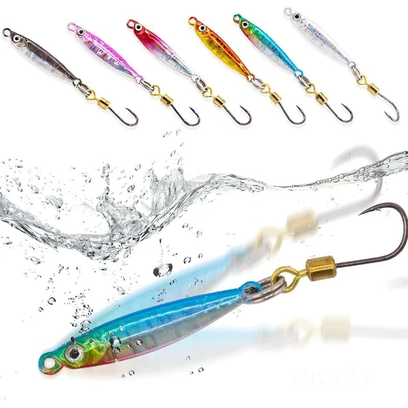 3g 5g Micro Metal Jig Fishing Lure Long Cast Sinking Mini Lead Bait Flutter Spoon for Trout Bass Creek Stream Light Tackle Setup - view 5