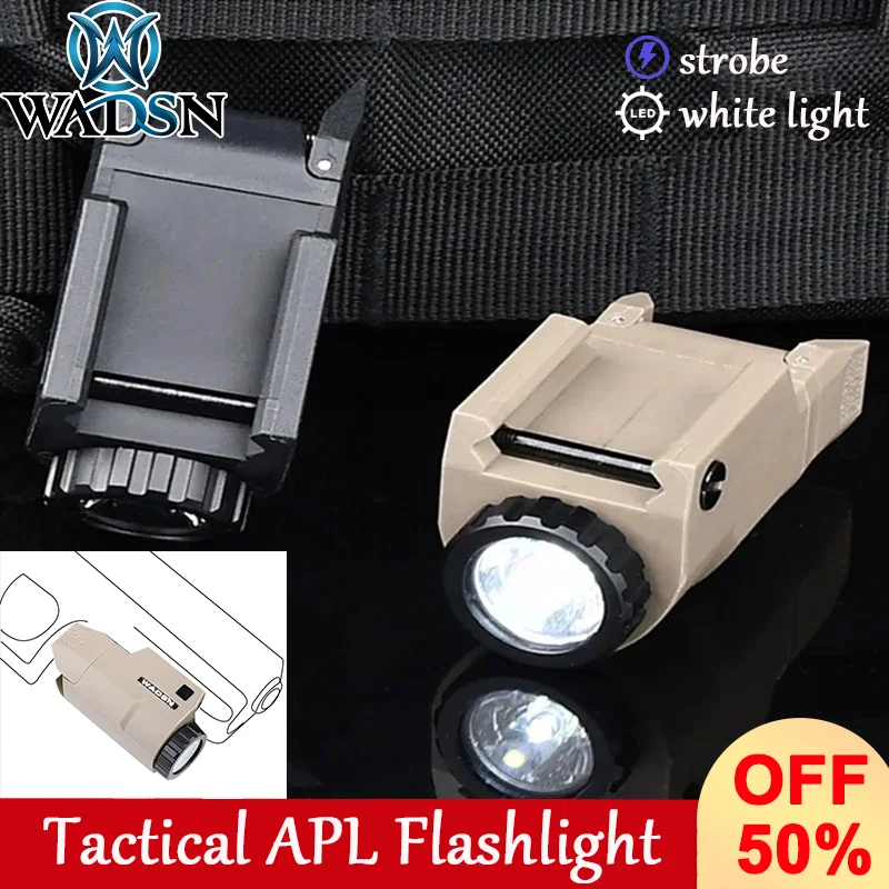 Tactical flashlights APL-C LED white light Weapon Airsoft Flashlight Fit Glock 17 19 Weapon Airsoft  hunting strobe accessories