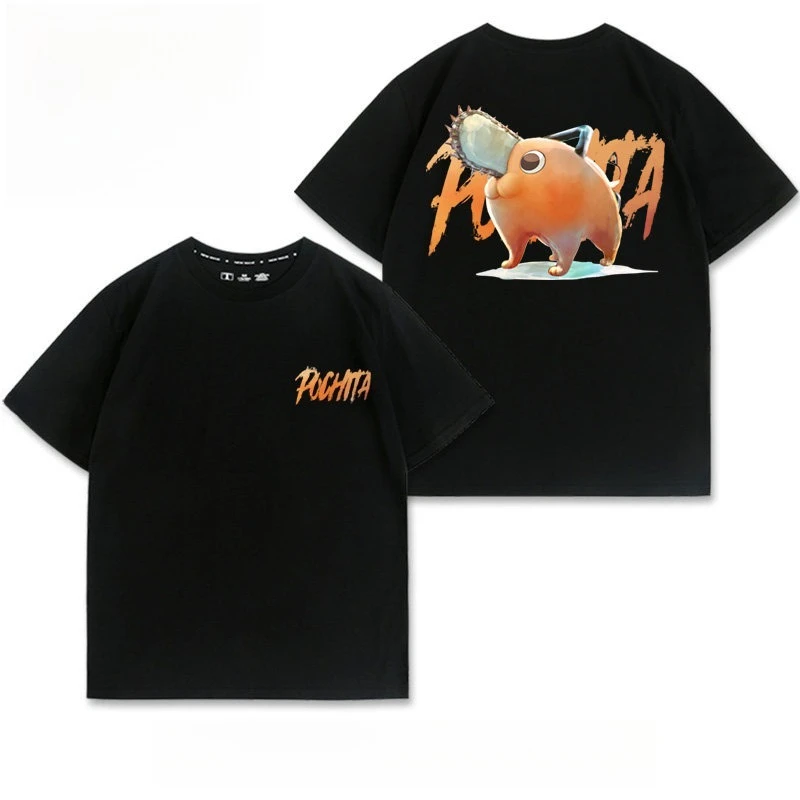 Pochita Chainsaw Man Anime Printed T-shirt Men's and Women's T-shirt Men's Top Sports T-shirt 2026 Summer New Tee