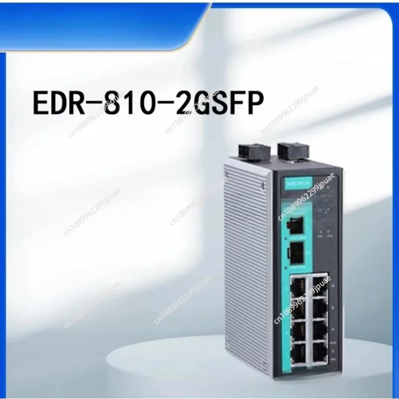 EDR-810-2GSFP Industrial Router Switch 8 Port Ethernet Switch With 2pcs 1000Base SFP Fiber Slots