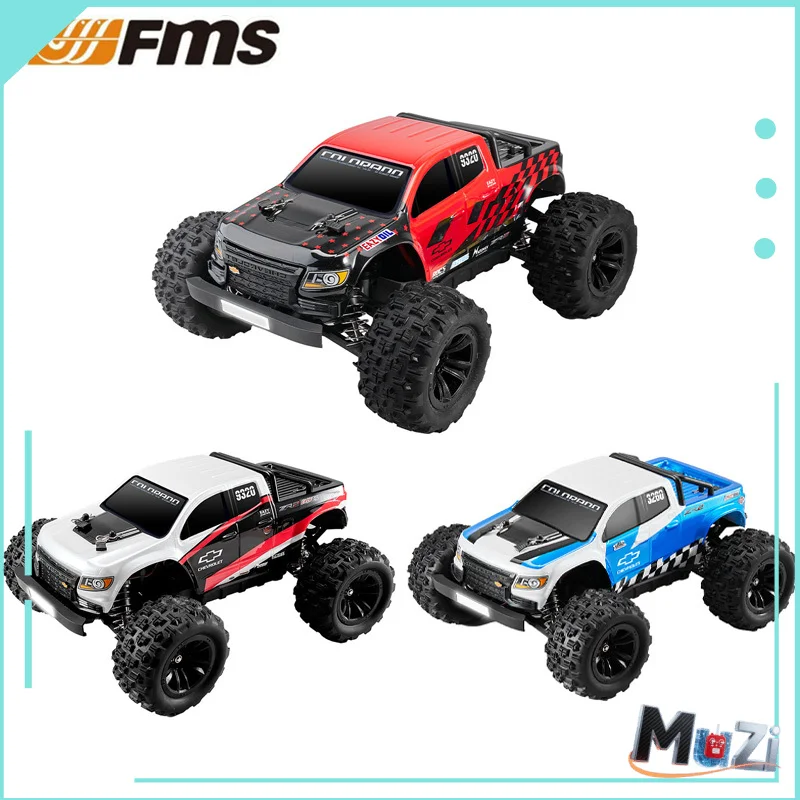 Fms colorado 1/18 modelo de simulação rc, controle remoto sem escova, alta velocidade, veículo off road, modelo de simulação 4wd, brinquedo de carro de escalada