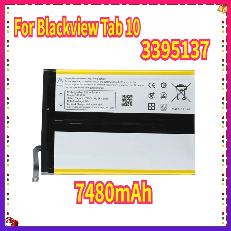 

New 3395137 Battery 7480mAh for Blackview Tab 10 Tablets Bateria Mobile Phone Batteries