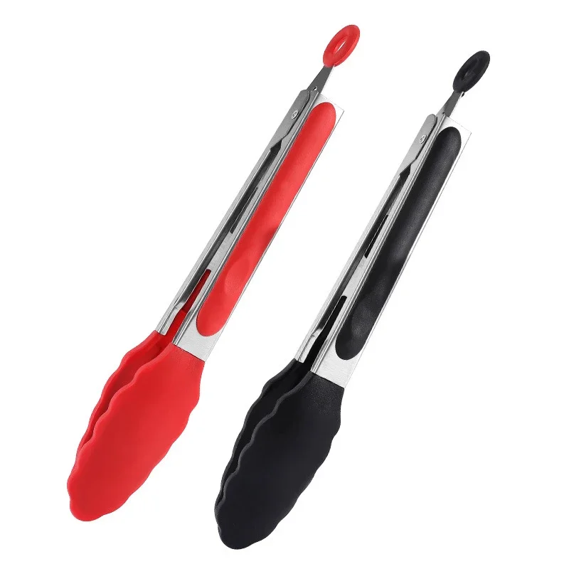 Pinces de cuisine en Silicone, pince de cuisson pour Barbecue, gril à viande, pince de service alimentaire, pince à salade, outils de Barbecue, accessoires de cuisine