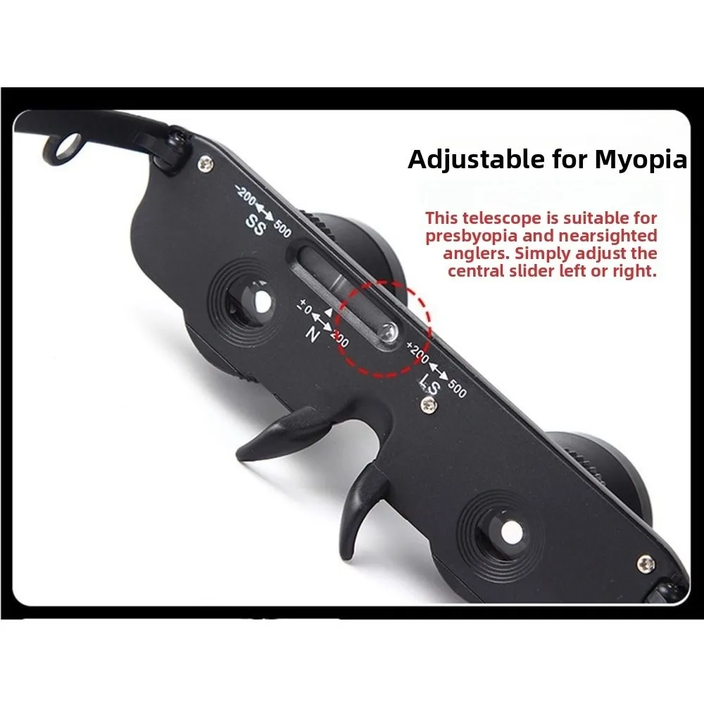 

3X Zoom Fishing Binoculars High Definition Hand Free Magnifying Glasses Ergonomic Design Optical Magnification