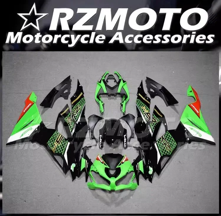 

4Gifts New ABS Fairings Kit Fit For Kawasaki ZX-6R ZX6R 2019 2020 2021 2022 2023 636 19 20 21 22 23 Bodywork Set Green Red