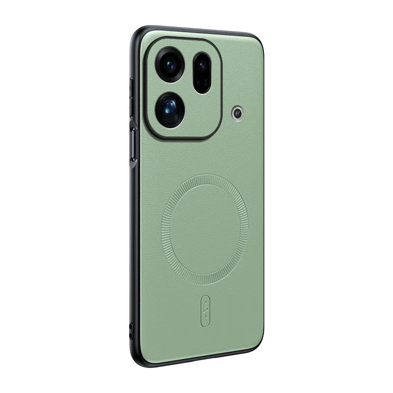 Für Oppo Find X9S Pro: Magnetische Schutzhülle aus Leder, Anti-Fingerabdruck, rutschfest, aus PC+TPU. – Detail 3