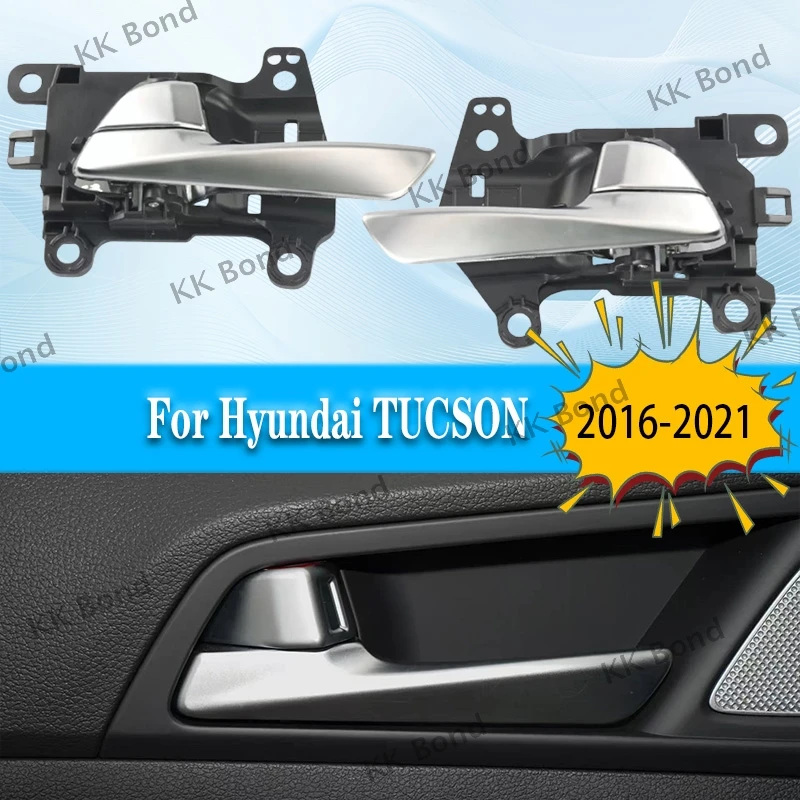 

4Pcs Interior Door Handle For Hyundai TUCSON 2015-2021 82610-D3010 82620-D3010 83610-D3000 83620-D3000