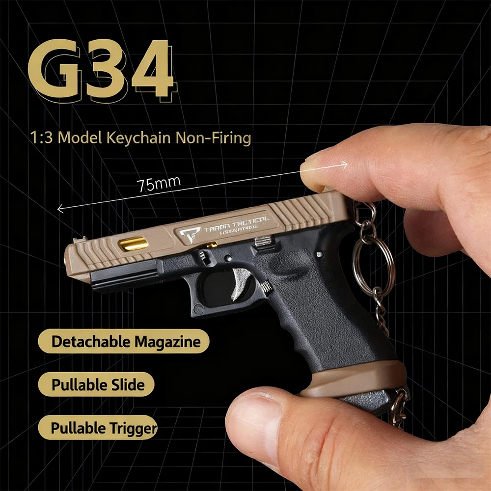 1:3 G34 سبيكة المفاتيح للرجال انفصال EDC ملحق فريد المذكر هدية لعيد الميلاد عيد ميلاد مفاتيح السيارة