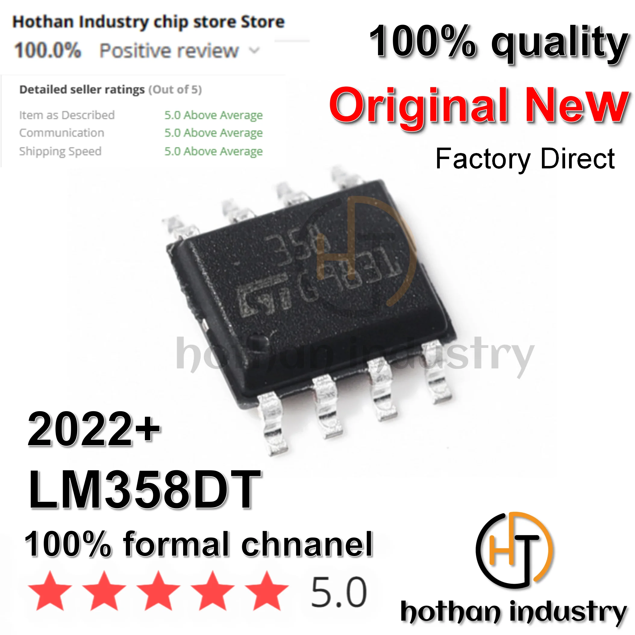 (10PCS) LM358DT LM 358DT High Quality New 100% Original   Operational Amplifiers - Op Amps Dual Low Power