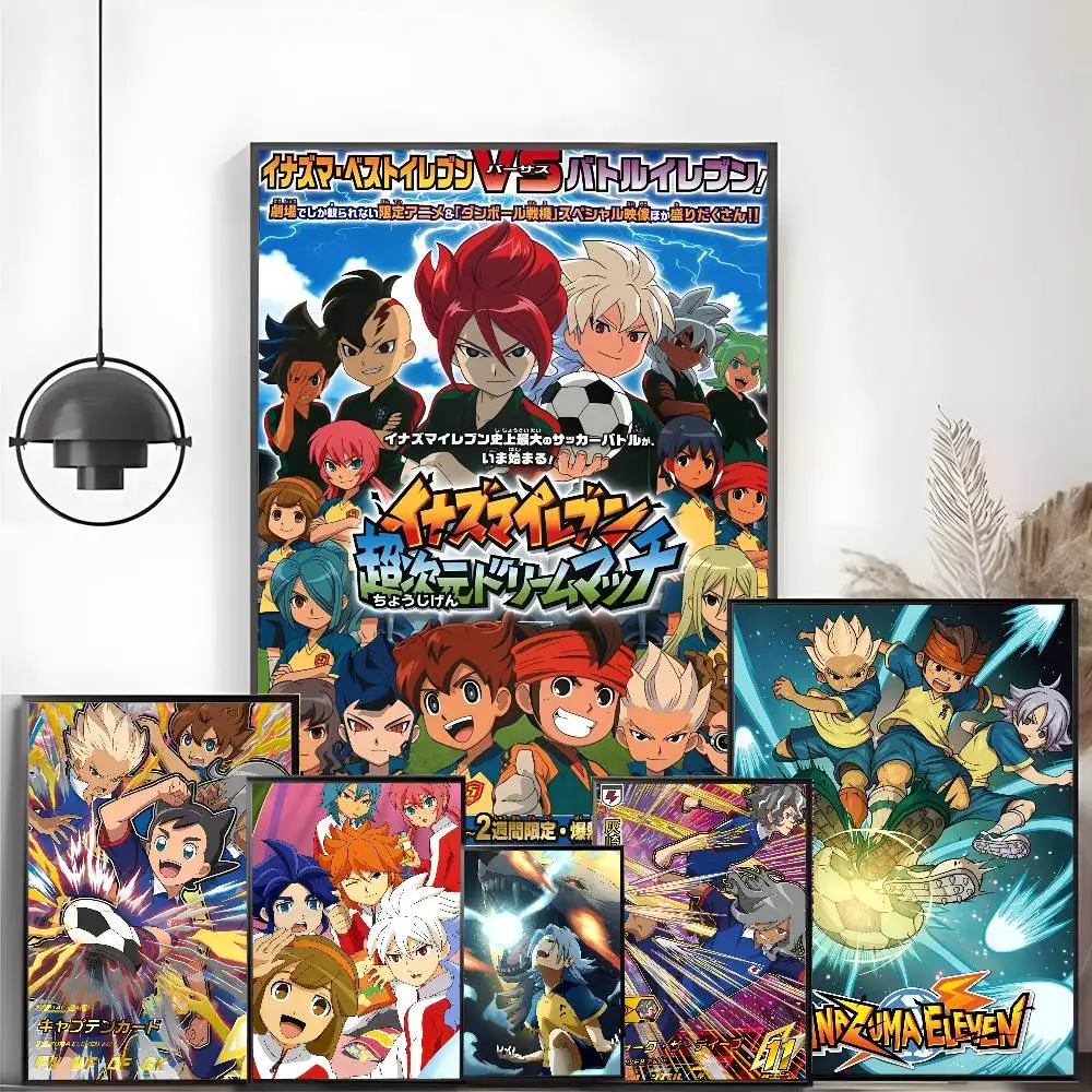 ملصق أنيمي I-Inazuma أحد عشر من قماش الساتان HD جدار فني لزج مقاوم للماء لغرفة المعيشة المنزلية وغرفة النوم ديكور جمالي