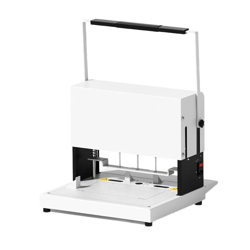 Three-hole first-line binding machine Personnel file line installation machine Adjustable electric file threading punching