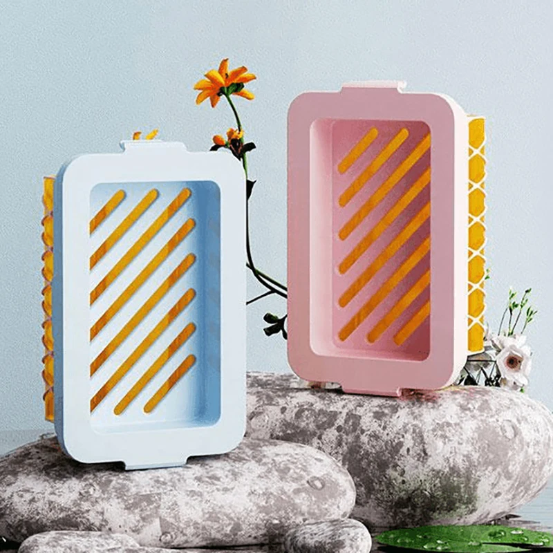 Soap Bubble Box Mesh Soap Holder Double Layer Soap Box With Elastic Mesh For Bathroom Kitchen Bubble Case For Foaming