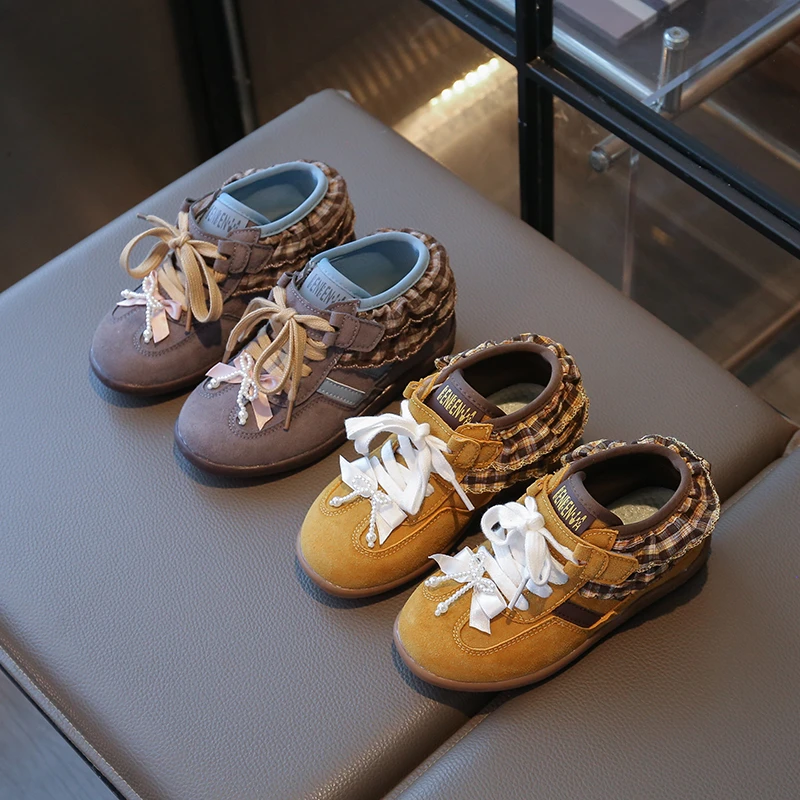 

Children Casual Sports Shoes 2026 Autumn Sneakers Sweet Girls Sneakers Anti Slip Fashion Running Shoes Kids Outdoor Walking Shoe