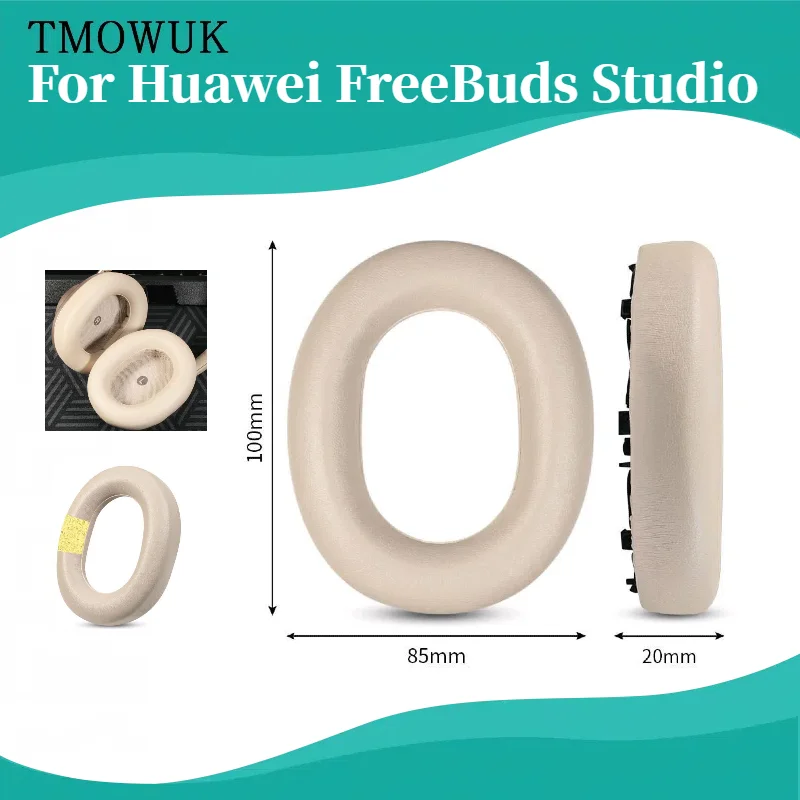 

Replacement Earpads Foam Ear Pads With buckle for Huawei FreeBuds Studio Headphones Earmuff Repair Parts