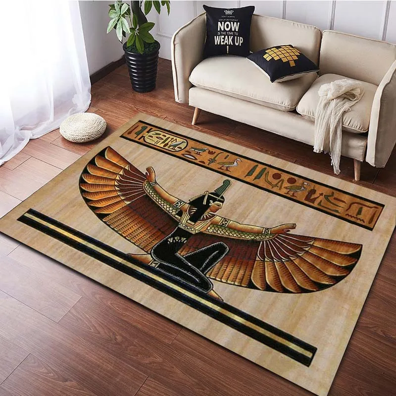 Egypt Mayan Carpet for Living Room Decor Sofa Table Large Area Rugs Kitchen Hallway Balcony Carpet Bedroom Non-slip Floor Mat