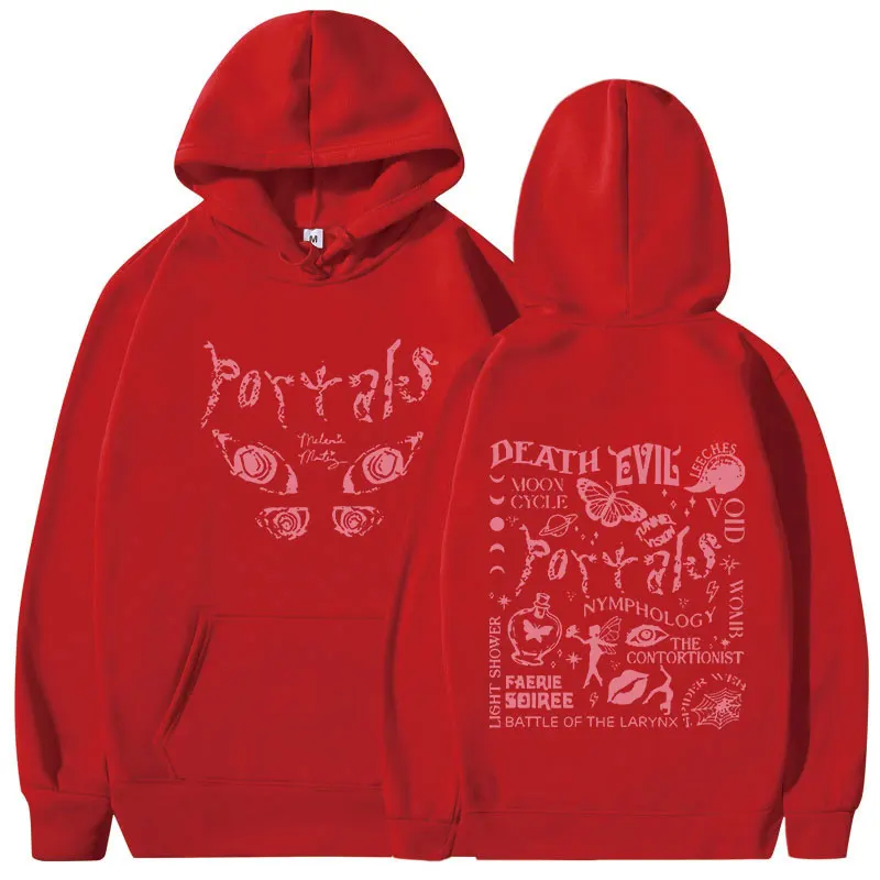 Melanie Martinez Musik album Portale Herren Hoodie Damenmode einfache lang ärmel ige Sweatshirt Street Trend großen Hoodie