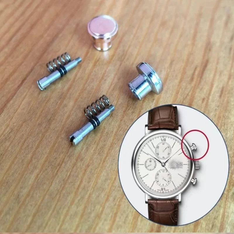 Watch head accessories for IW3910 International PertoFino Adjusting time button crown spring screws