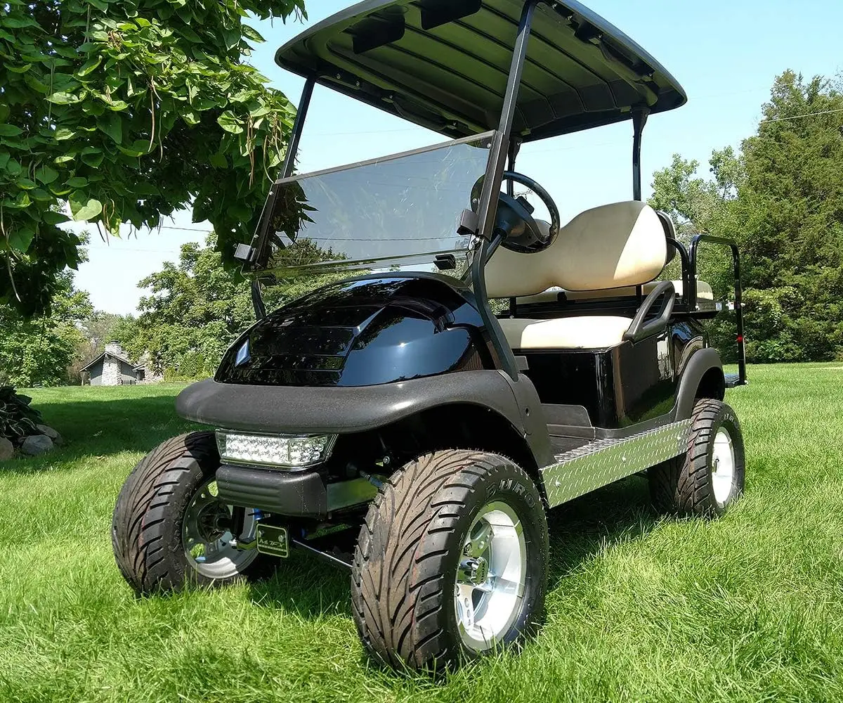 طقم إضاءة عربة جولف فاخر لسيارة النادي السابقة 2004-2019، طقم إضاءة قانونية للشارع 12 فولت مع إشارات انعطاف الضوء الخلفي للمصباح الأمامي #5