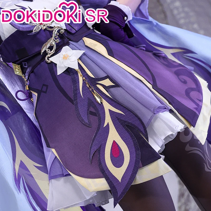 IN magazzino Keqing Cosplay Game Genshin Impact Cosplay DokiDoki-SR Genshin Impact Ke Qing Cosplay Women Cute Costume Christmas