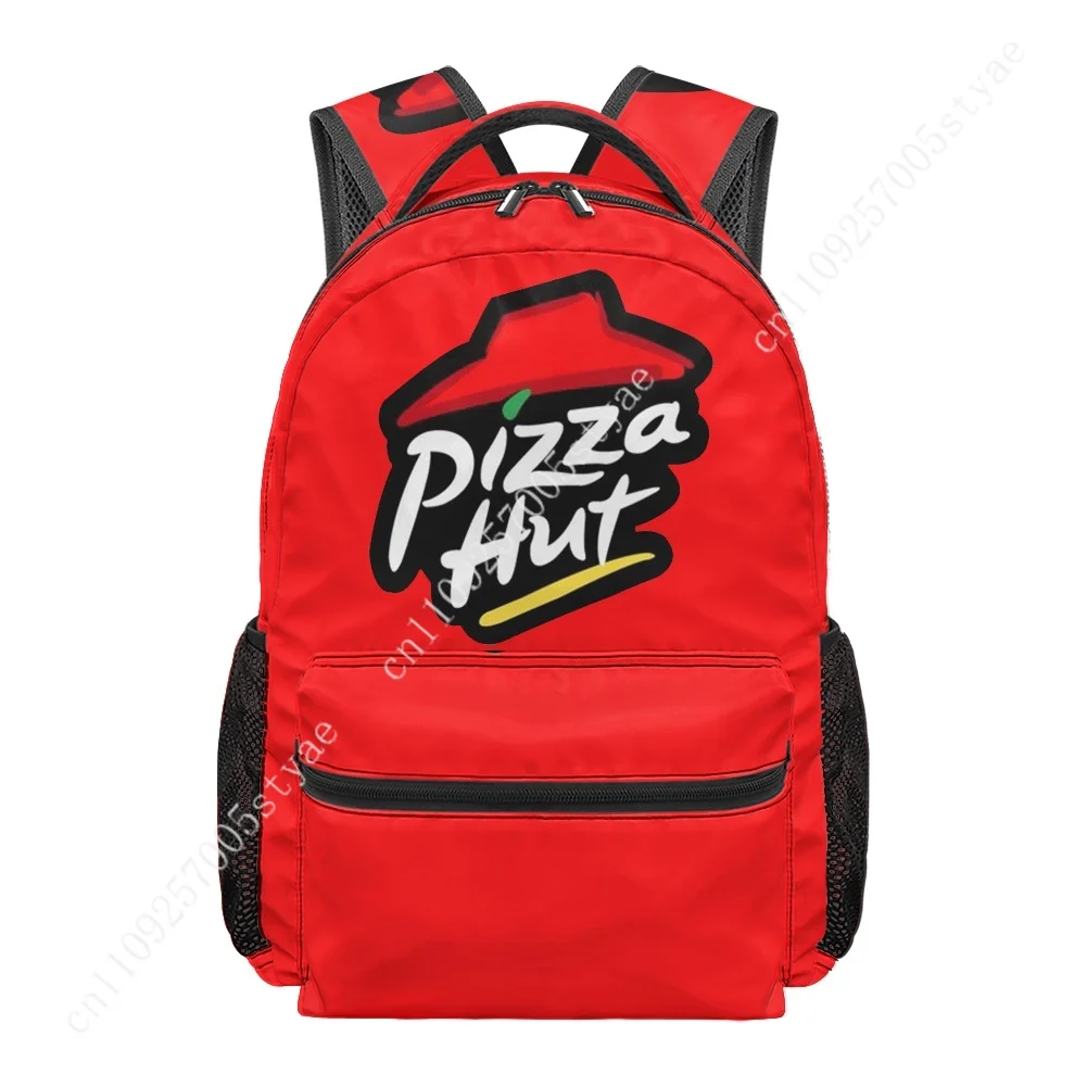 Pizza H-Huts All-over Print Student Backpack Custom Casual Suitable for Travel and Camping Lightweight, and Easy To Clean