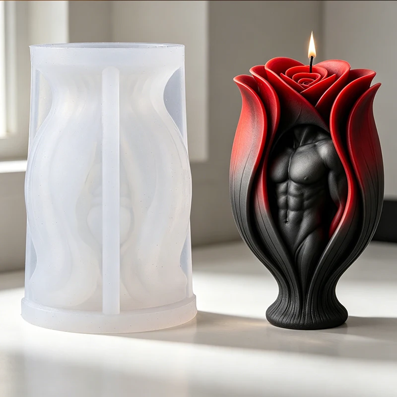 Rose Muscle Man Body Candle Si - Resin Art Furniture recensie en prijs