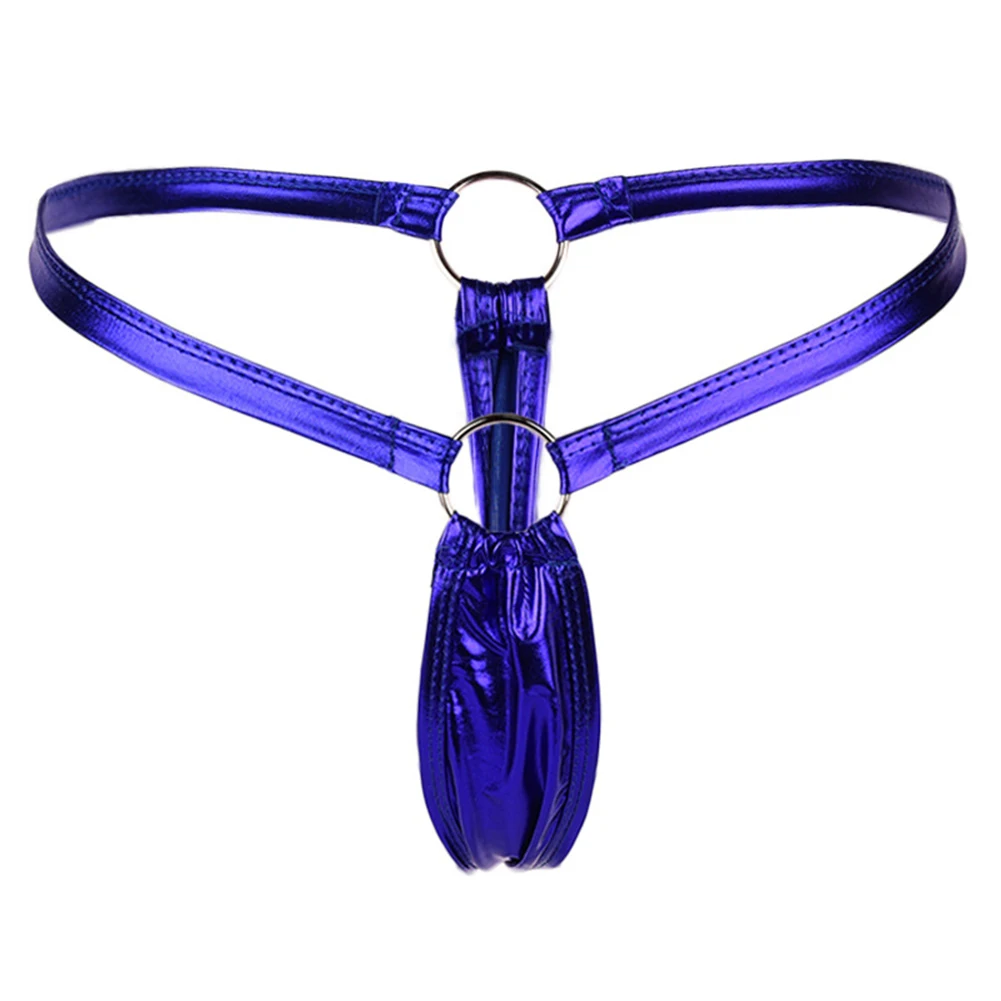 جميع المواسم عارضة براءات الاختراع والجلود لامعة النسيج اليومي Traceless الذهب الملابس الداخلية المنزل الخصر نوع فندق المرأة ثونغ #4