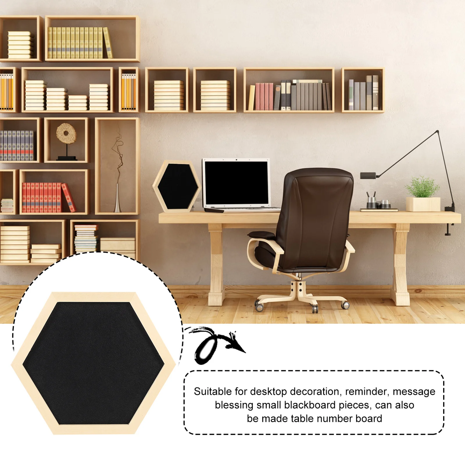 1Pcs Unique Geometric Felt Wooden Message Board Easy Install Photo Storage Frame Artistic Home Decoration Message Board