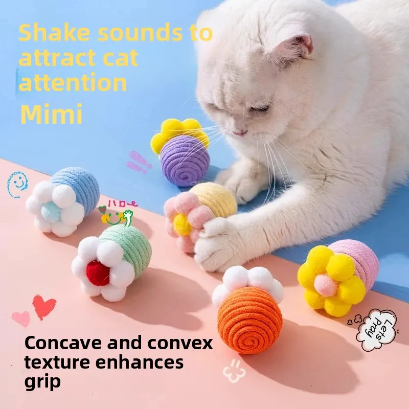 

Cat Self pleasure Soothing Tool Teasing Cat Toy Mint Teeth Grinding Rod Cotton Rope Ball Decompression Cat