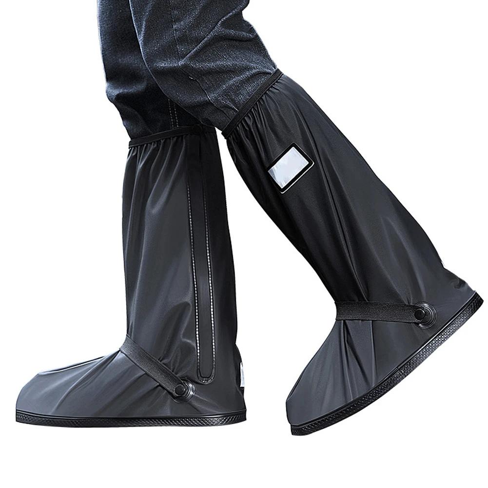 

Высокий дождевик, водонепроницаемый велосипедный дождевик, толстый чехол для обуви, непромокаемый уличный чехол для езды на мотоцикле, велосипеда