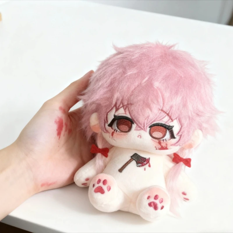 Pluszowa lalka cosplay Anime Gasai Yuno, urocza dziewczynka z różowymi włosami, wypchana zabawka, szkieletowy korpus, strój do przebierania dla fanów i kolekcjonerów.