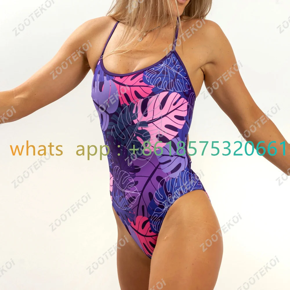 Female Swimsuit Bikini Sexy One-piece Comfortable Swimwear Summer Functional Training Off-shoulder Swimsuit Swimming Clothing