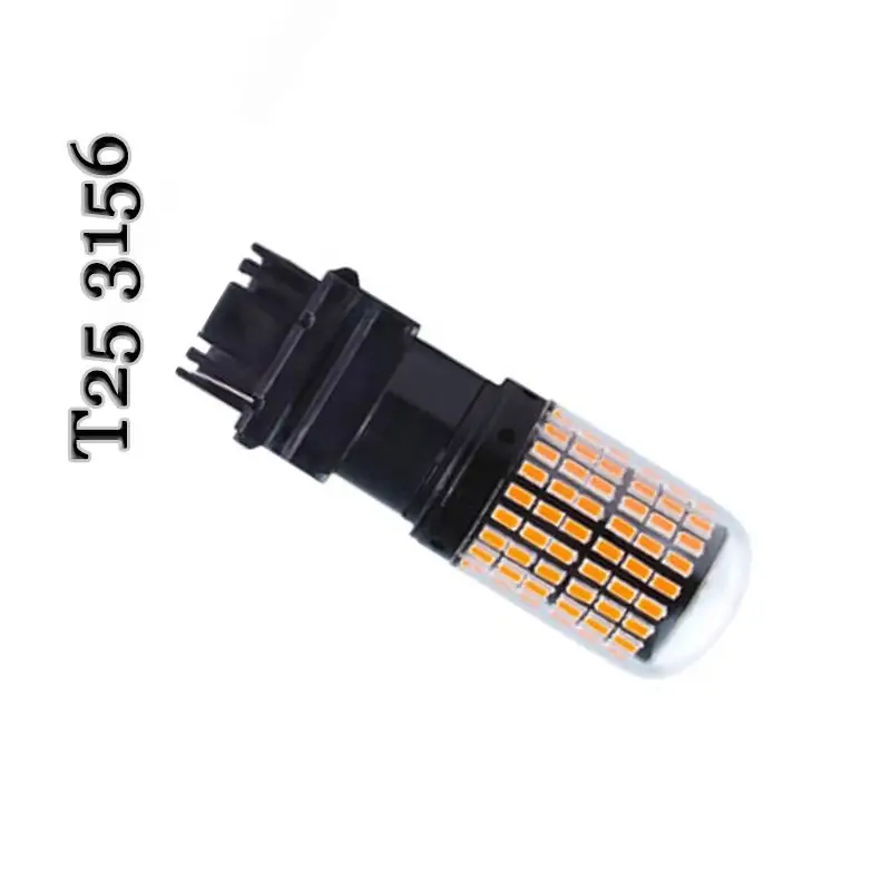 A Lot No Hyper Flash Canbus 22W PY21W BAU15S 1156 BA15S T20 7440 T25 3157 1.8A 144 SMD 3014 car auto Reverse Backup Turn Signal