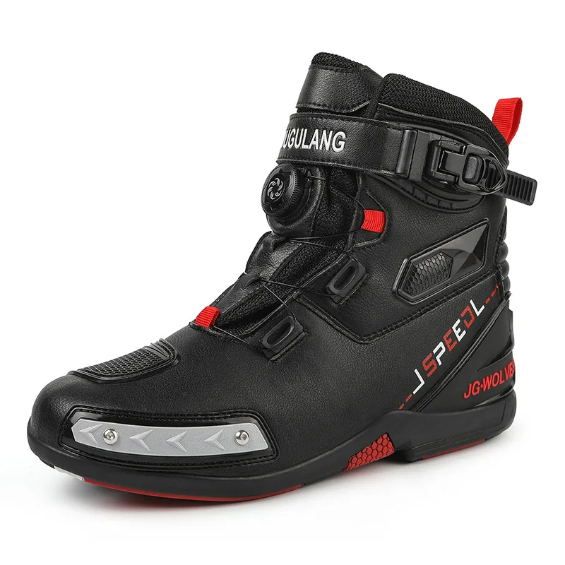 Motorcycle boots four season men's plus size high-top safety protection motorcycle shoe cross country boots outdoor riding boots