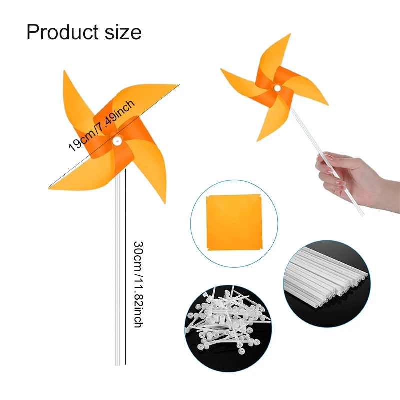10~50PCS Garden Decoration Windmill 4 Leaves Colorful Plastic Handmade DIY ﻿Decorational for Party Gathering Party Favors TMZ