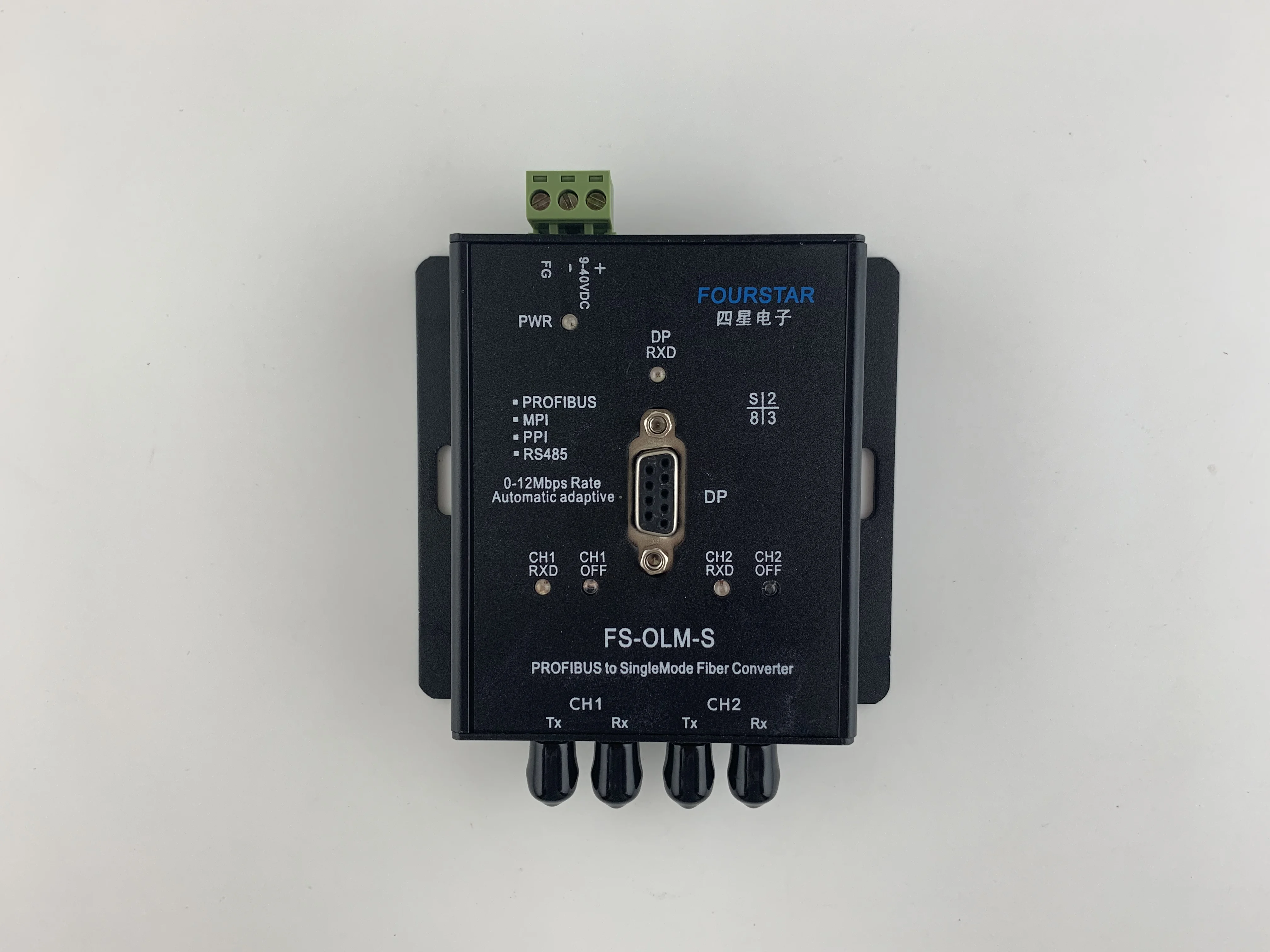 FS-OLM-S PROFIBUS/MPI/PPI Single Mode Fiber Optic Link Module For Machine Communication