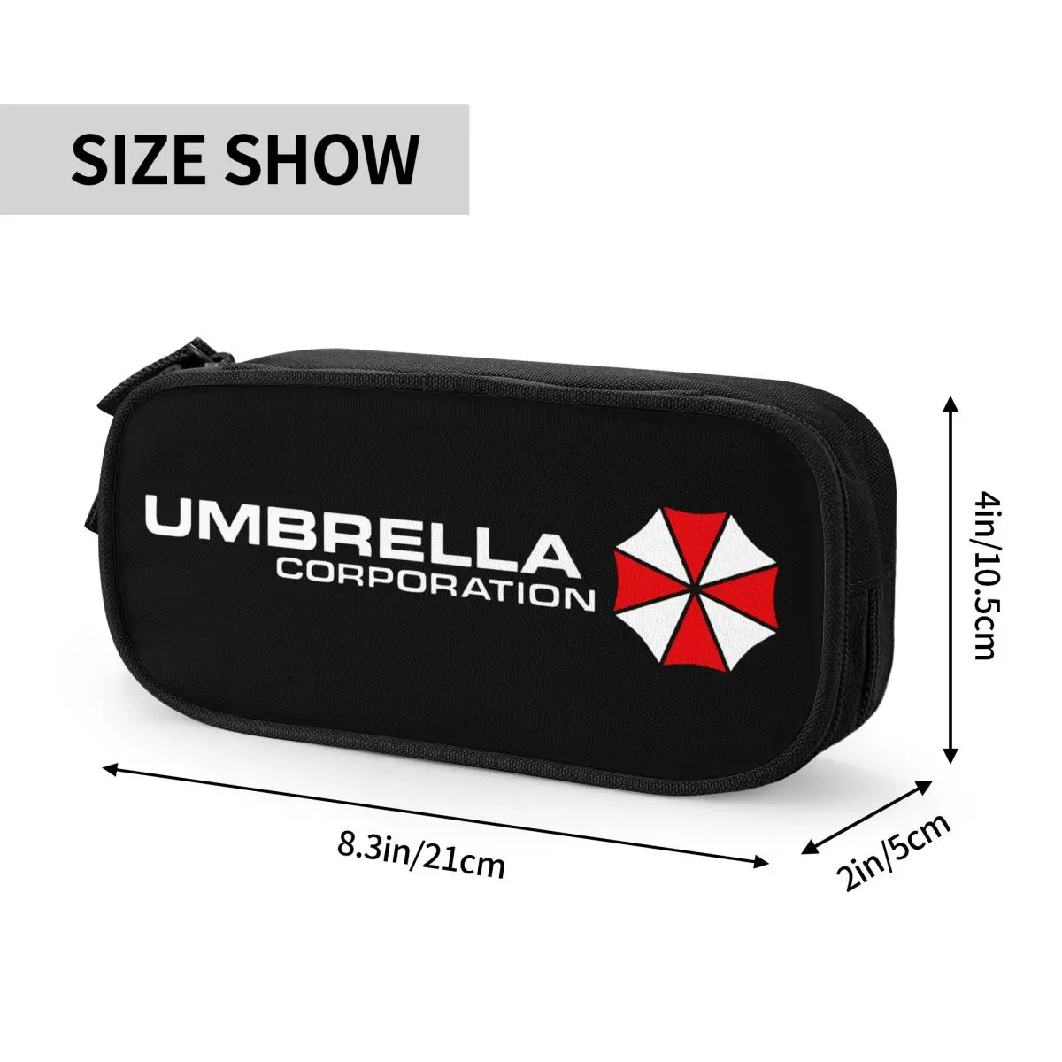 Imagem -06 - Resident Evil Umbrella Pencil Case para Crianças Grande Bolsa de Armazenamento Material Escolar Bolsa de Lápis Cosmética Nova Bolsa de Caneta