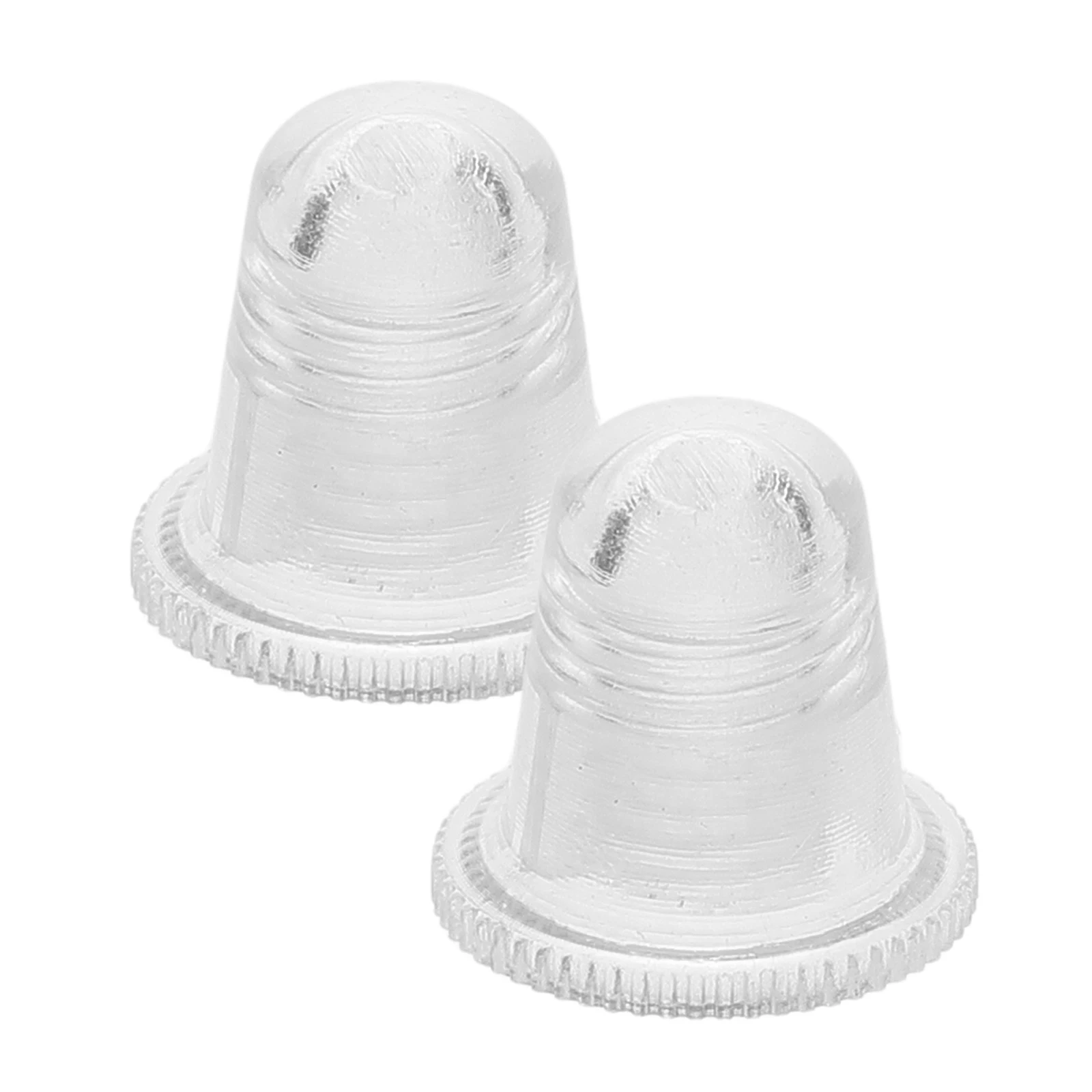 

2 Screw Caps Acrylic Umbrella Replacement Tops Durable Patio Accessories Folding Rain Hat Repair Kit Transparent Design Easy